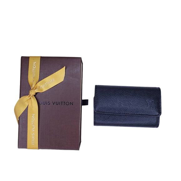 NEW in Box LOUIS VUITTON Leather Tri-Fold 6 Key Holder in Giftable Condition - Picture 1 of 14